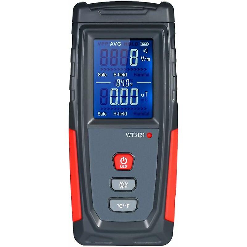 EMF Meter Hand Held Mini LCD Digital Electromagnetic Radiation Detector High Accuracy Dosimeter