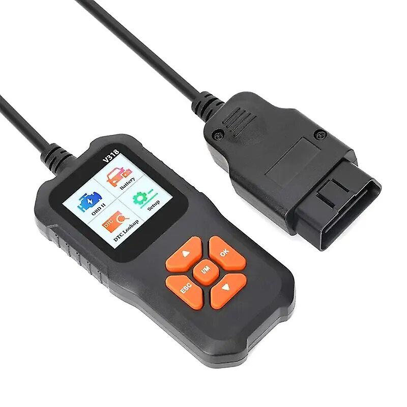 1 Pc V318 Automobile Fault Diagnosis Instrument Engine Tester Scanner Reading Card Battery Detection Obd2