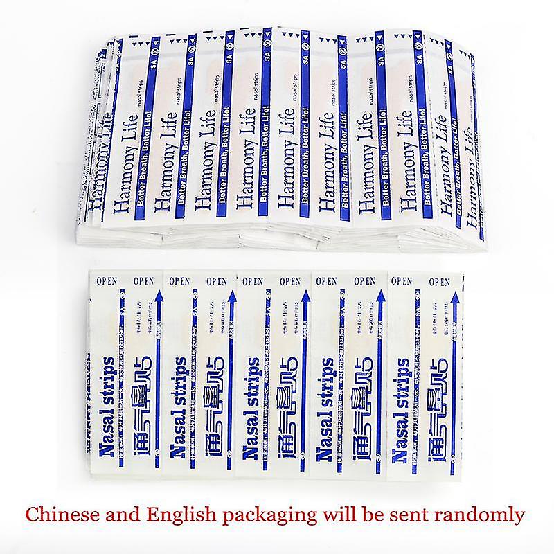 100-300pcs Better Breathing Nasal Strips Right Aid Stop Snoring Nose Patch Good Sleeping Patch Easier Breath Random Pattern