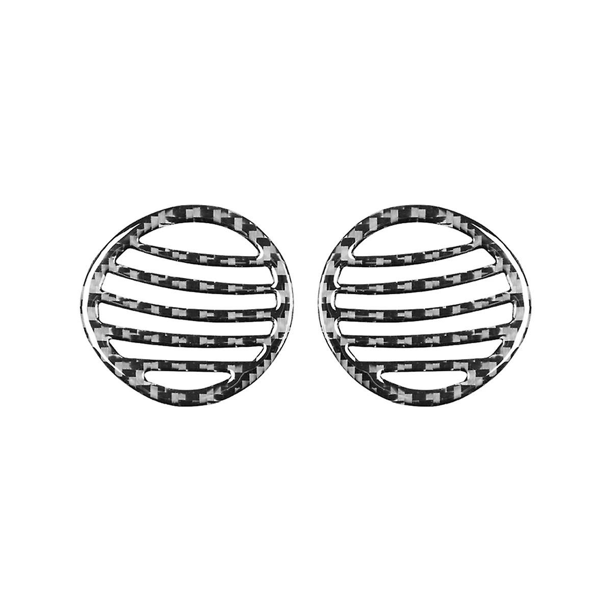 For 2012-2015 Soft Carbon Fiber Car Dashboard Air Outlet Vent Cover Trim Sticker Interior Accessori
