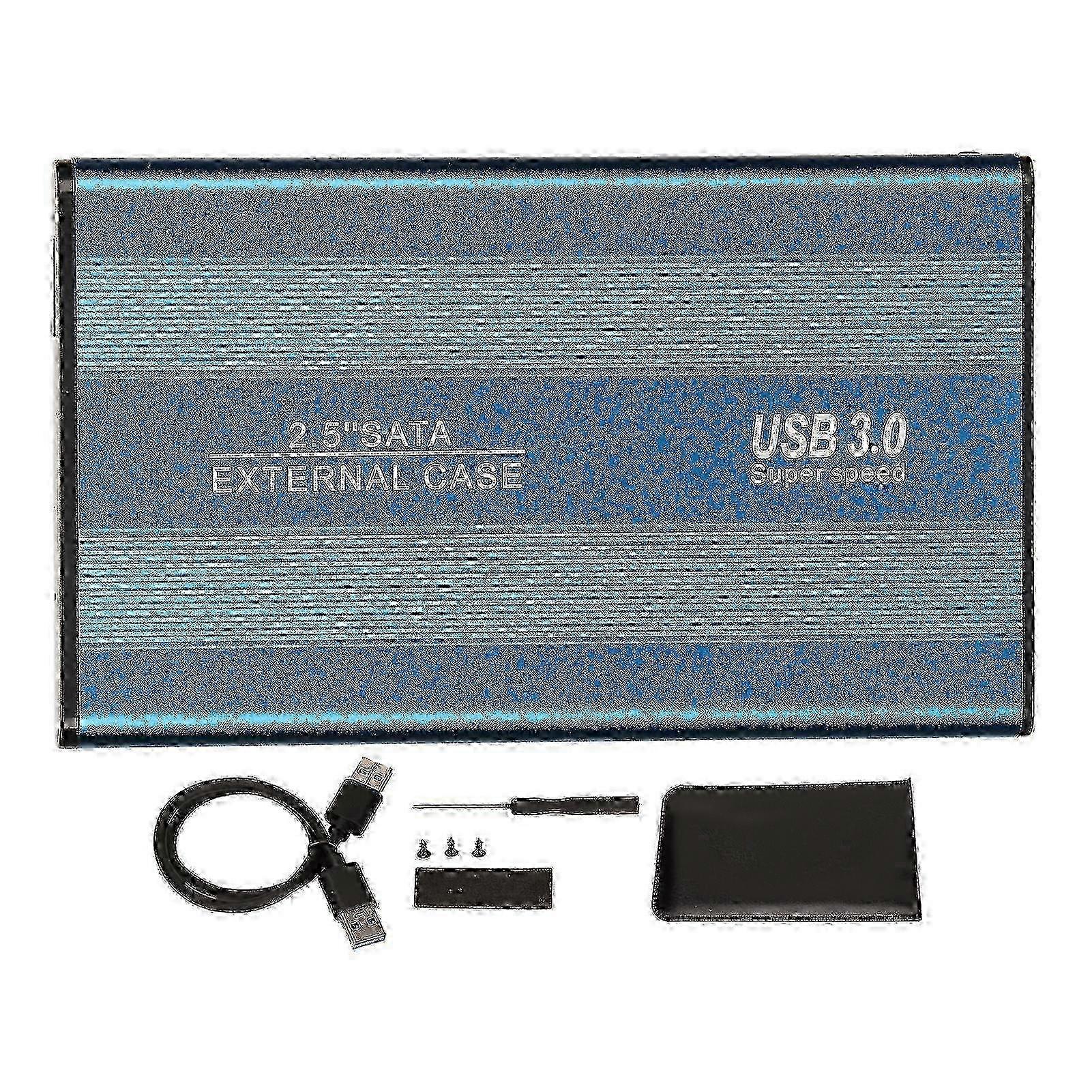 USB3.0 HDD Enclosure 2.5in 5Gbps Ultra Thin Lightweight HDD Enclosure Adapter for Laptop Computers for WIN 7 for WIN 10