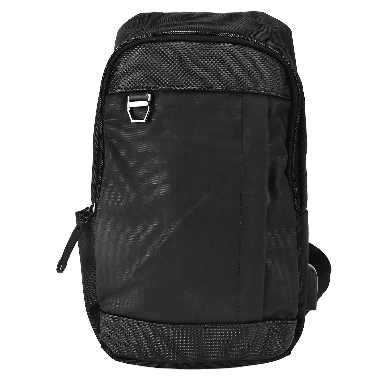 Black Chest Bag: Multifunctional Adjustable Ergonomic Design for Men