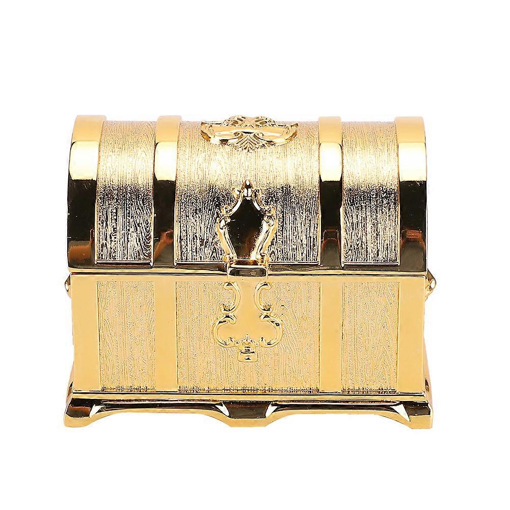 Coffre à bijoux style pirate doré style européen rétro