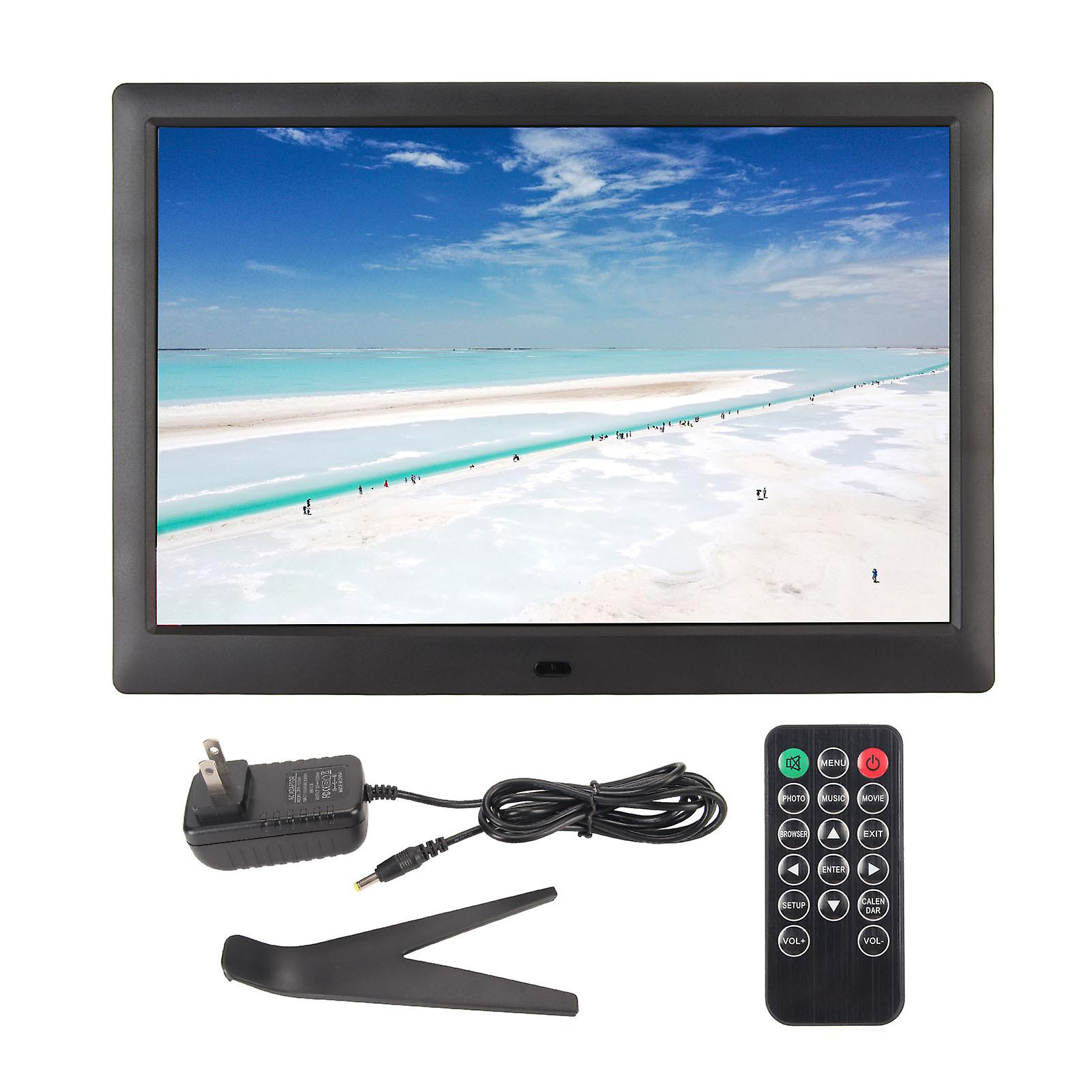 13.3" Digital Photo Frame with IPS Screen, Calendar, Alarm & Timer - US Plug