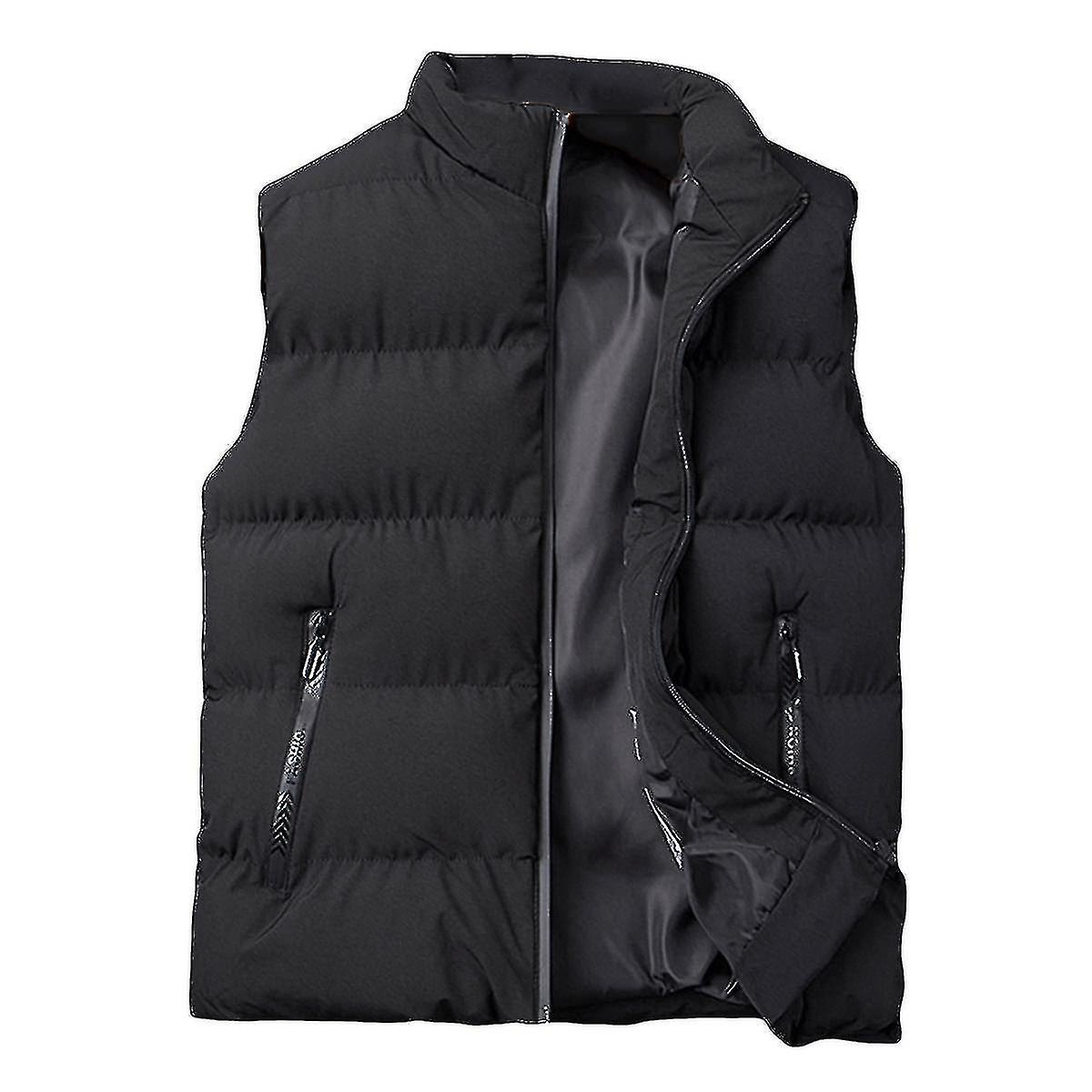 Mens Lightweight Foldable Down Sleeveless Jacket Quilted Slim Puffer Vest
