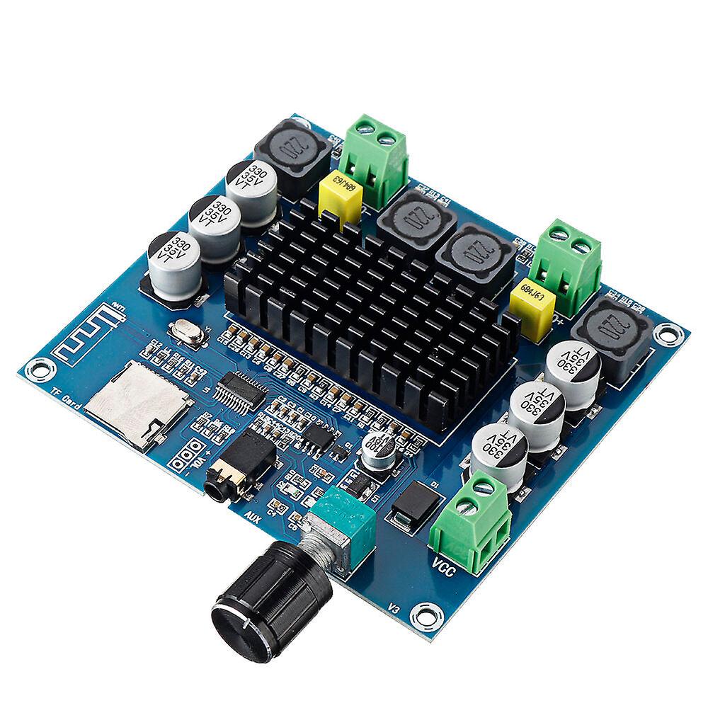 Digital Bluetooth Power Amplifier Board Ultra Long Distance Support Aux Onboard Potentiometer Dual 100w