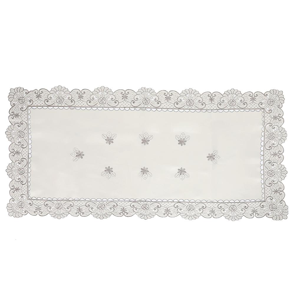 Embroidered Table Cloth Dining Wedding Table Cloth Floral Rectangular Tablecloth 1#