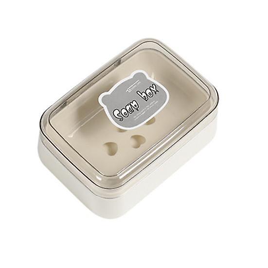 Lidded Soap Box Multi-functional Non-slip Drained Plastic Quick Drainage