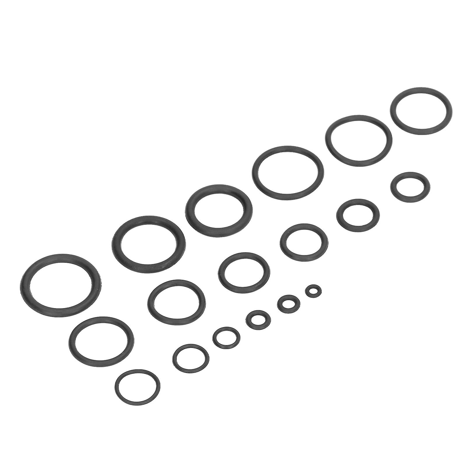 125PCS Black Rubber O Ring Assortment Wear Resistant Seal Kit
