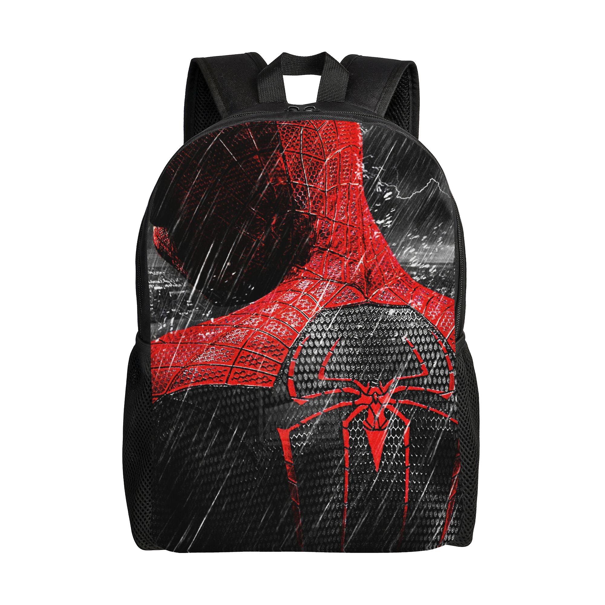 Spider Man Backpack, Adult Kids Simple Lightweight Casual Backpack for Children Student, Travel Backpack Laptop Backpack for College Work Camping
