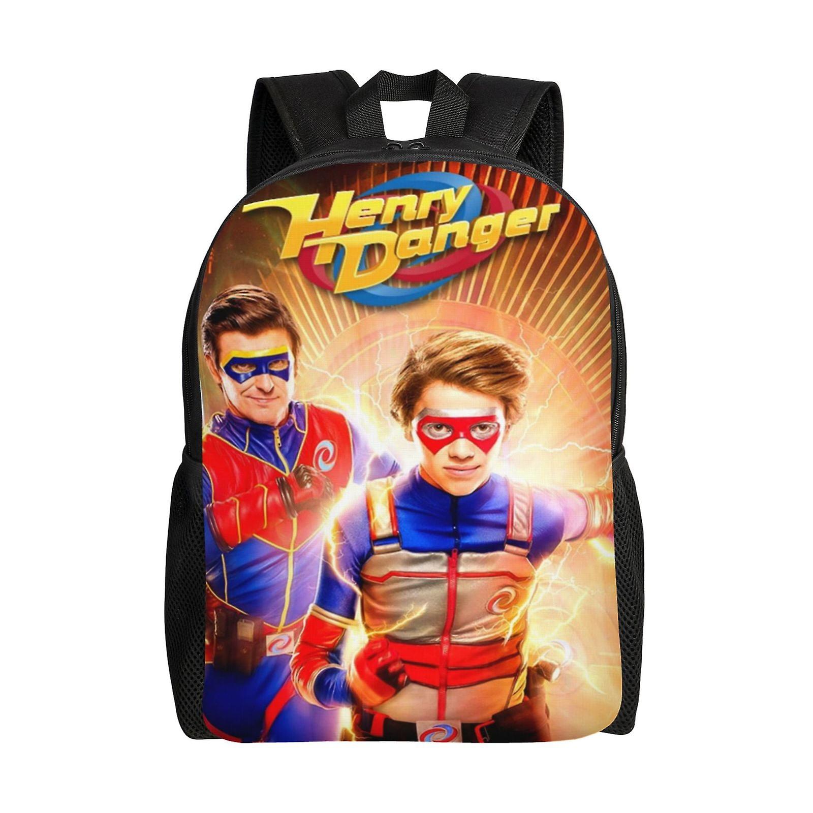ヘンリーデンジャーユニセックスバックパックラップトップランドセル大学生サッチェル軽量ベーシックデイパック大人のティーンキッズ用
