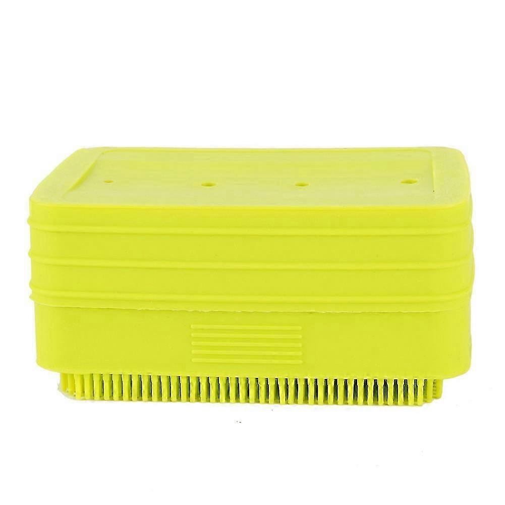 Silicone Soap Case Holder Multifunctional Soap Dish with Soft Bristles