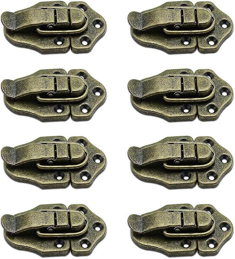 Set of 8 Toggle Clasp Latches Vintage Retro Toggle Latch for Jewelry Boxes Gift Boxes-Bronze, 70*28m