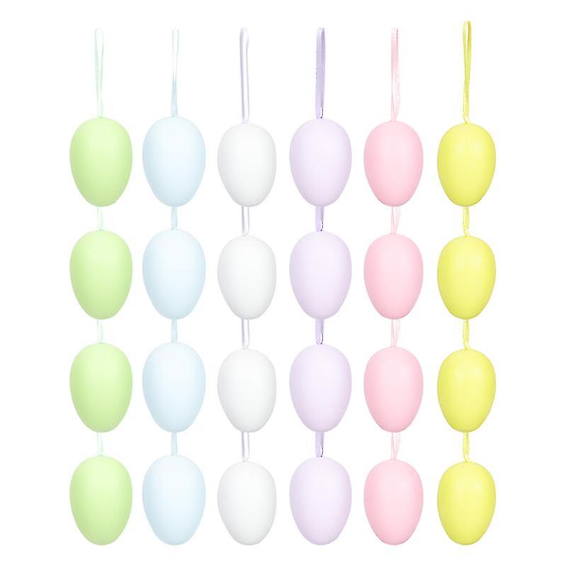 24pcs Diy Easter Egg Decorations
