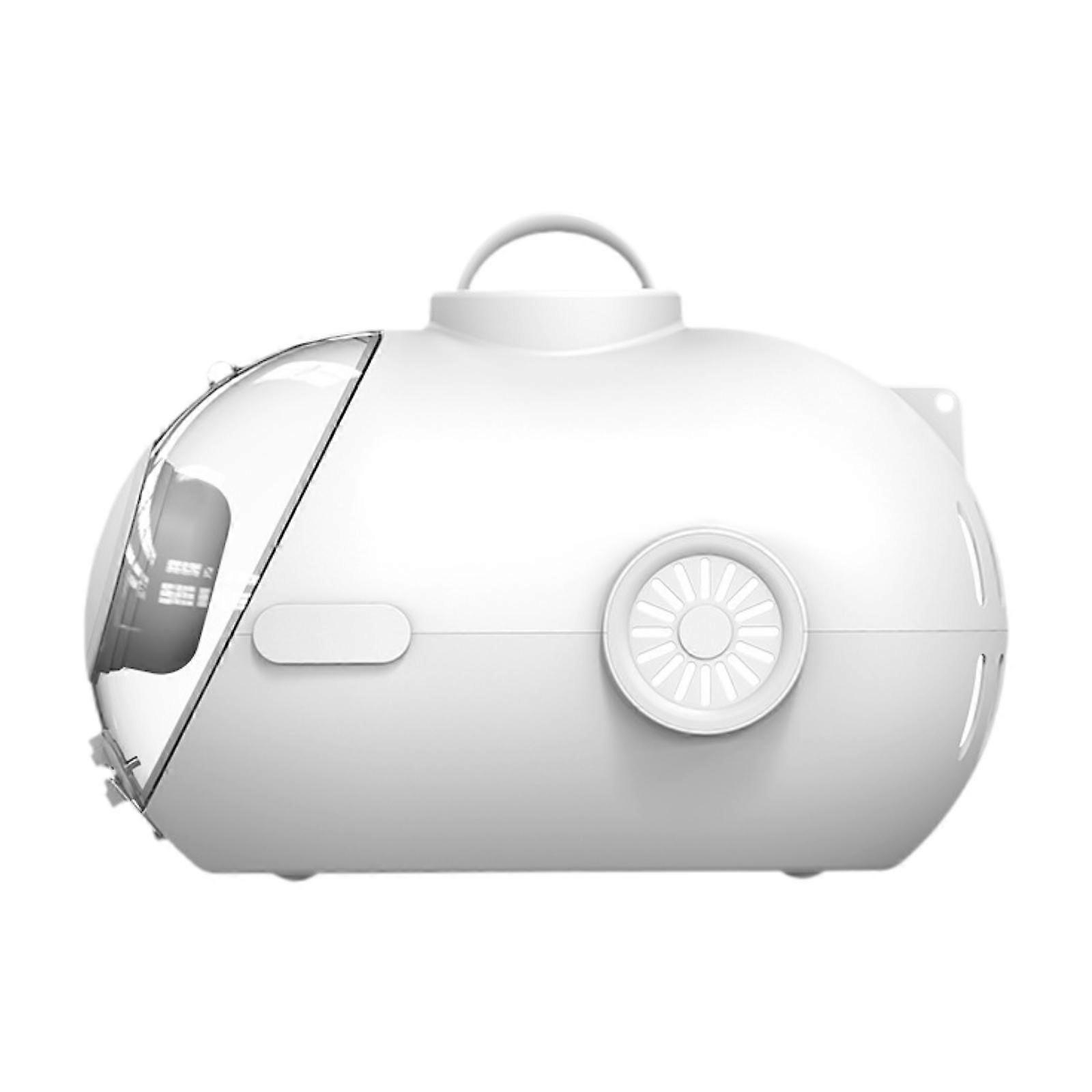 Submarine Cat Carrier with Light Breathable 24L Large Capacity Kitty Carrier white