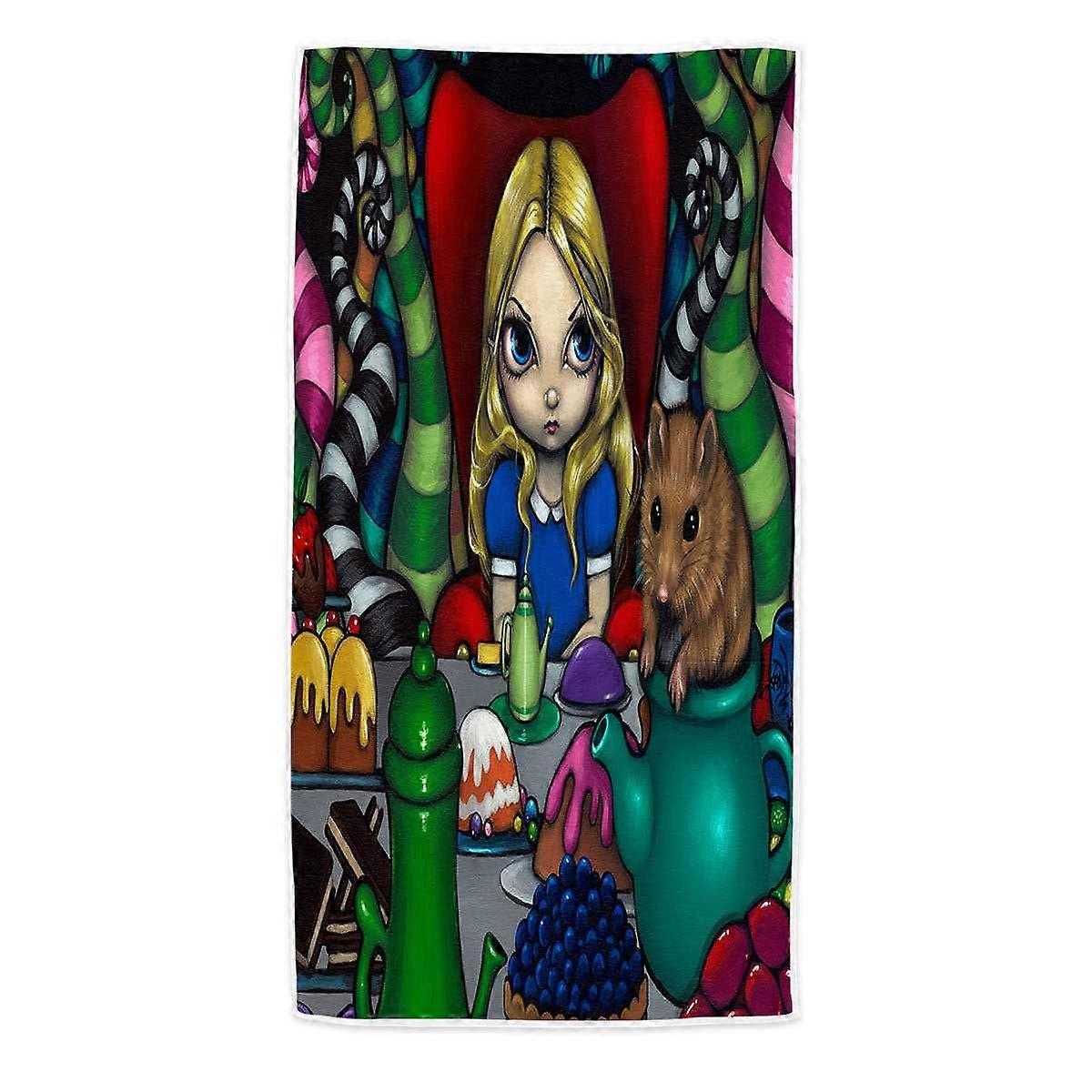 Alice and the Dormouse Microfiber Beach Towel
