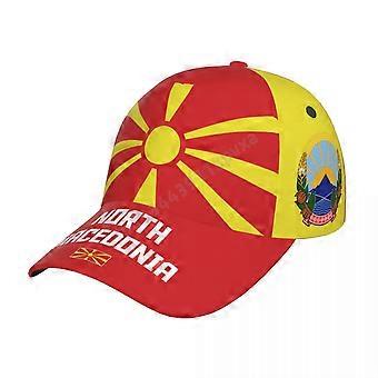 Unisex North Macedonia Flag Cool North Macedonian Adult Baseball Cap Patriotic Hat for Baseball Soccer Fans Men Women (CC-109)