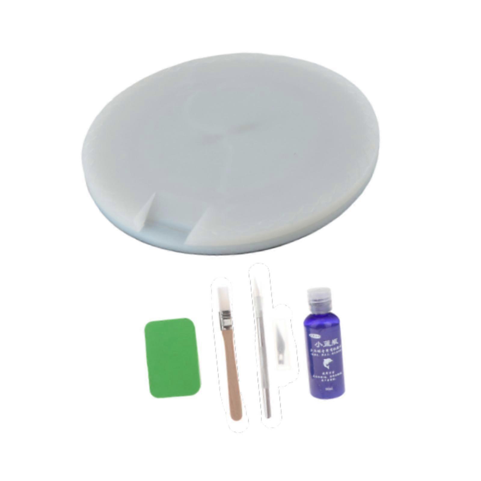 Table Tennis Racket Assembled Cutting Board Non Slip Sponge Cleaner PE Board