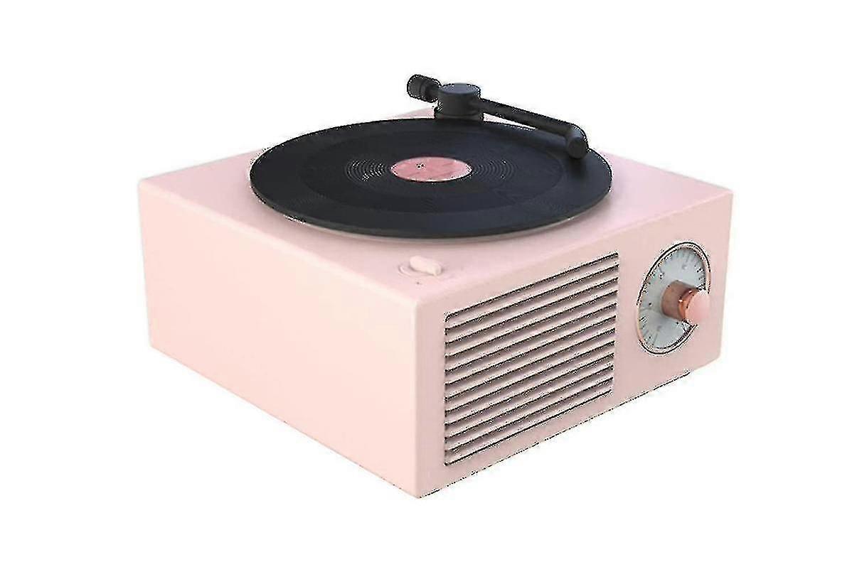 Barsinfi Bluetooth Wireless Speaker, Retro Vinyl Record Cd Style Player.