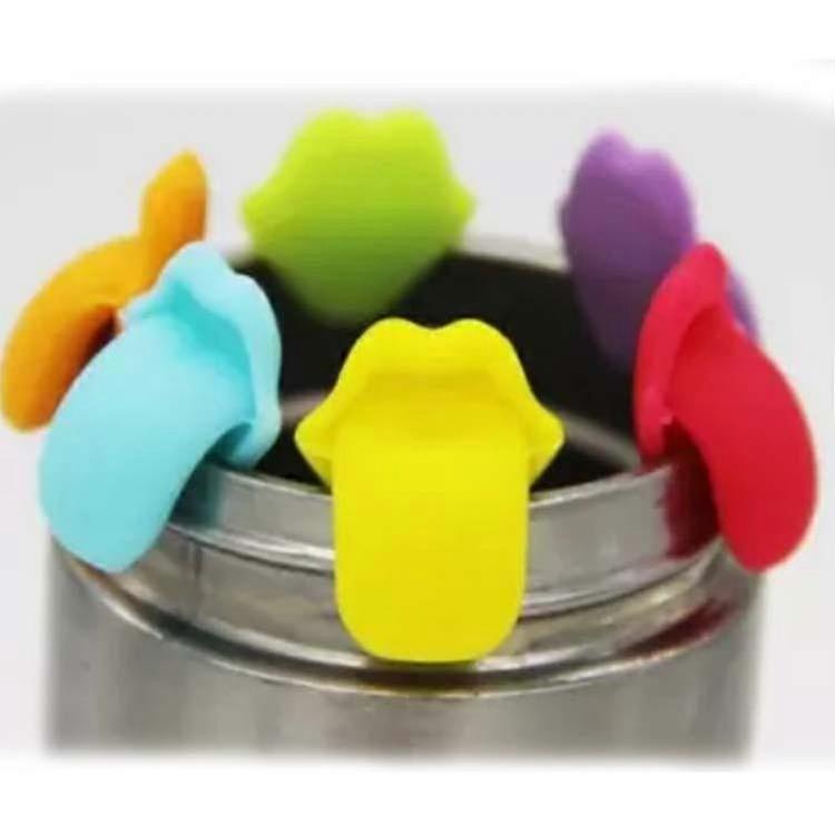 wine glass tag party wine glass cup sign Wine Glass Charm Reusable Tongue Wine Glass Marker Wine Charm for Party 18pcs(d-)