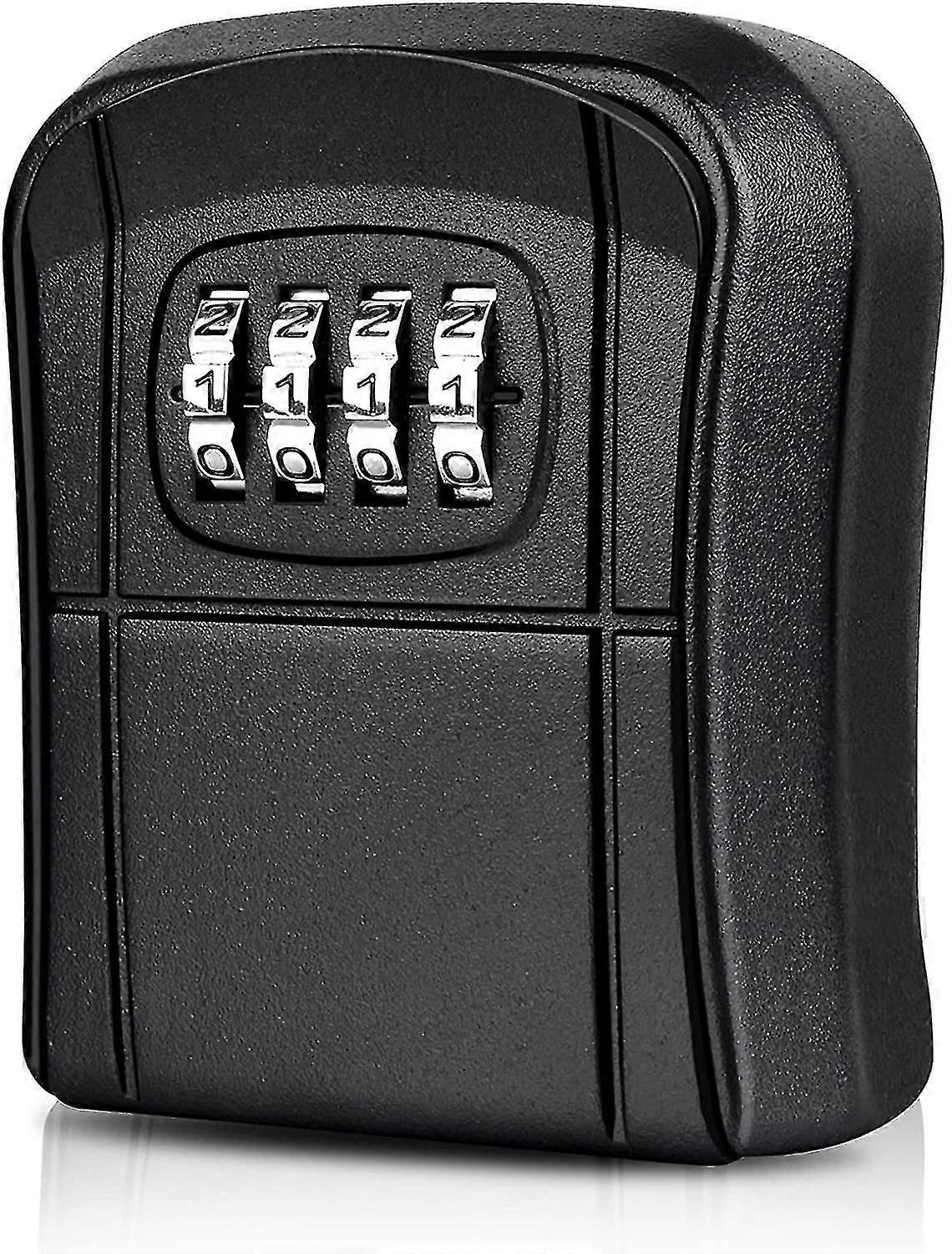 Wall Mounted Secure Key Box Mini Outdoor Key Safe Key Box With 4 Digit Numeric Code Resettable Waterproof
