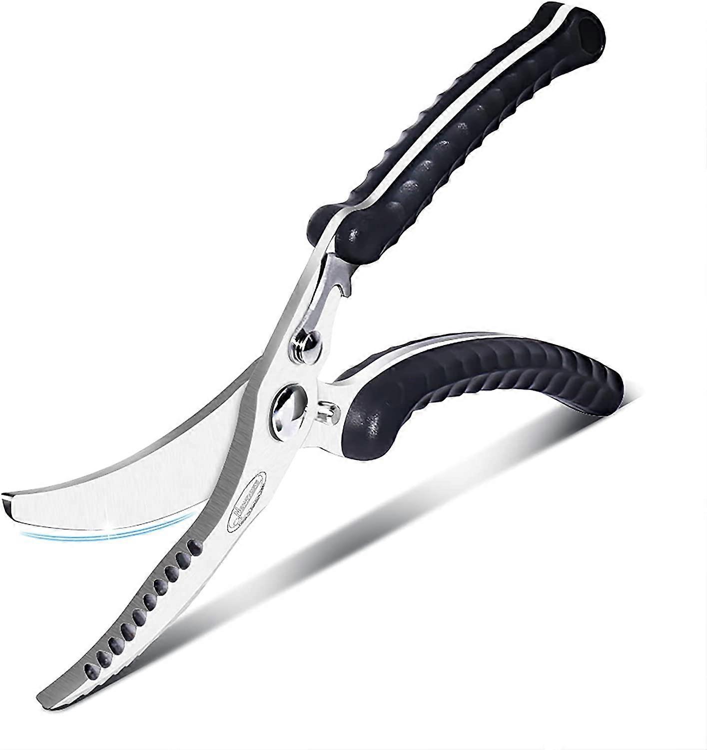 Newness Kitchen Scissors, Poultry Scissors Kitchen Shears, Multi-Purpose Scissors with Scraping Fish Scales Function, Scissors for Chicken, Fish, Meat