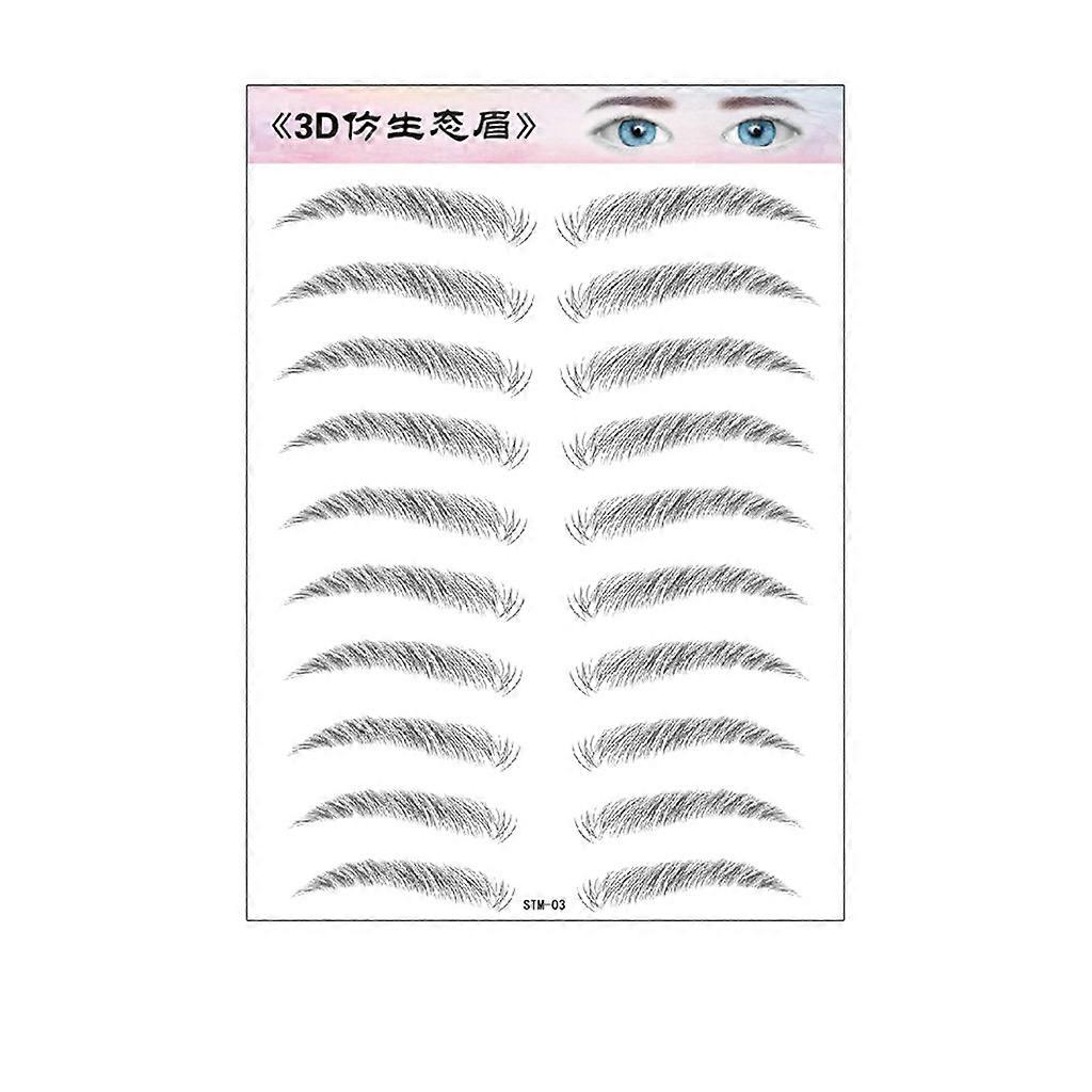 Beauty Secrets Nail Glue 6D Hair-Like Authentic Eyebrows Grooming Shaping Brow Shaper Makeup Brow sticker