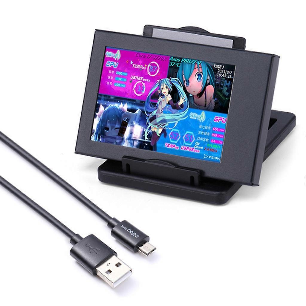 IPS-Vollwinkel-Gehäuse-Sekundärbildschirm-Computermonitor CPU-GPU-RAM