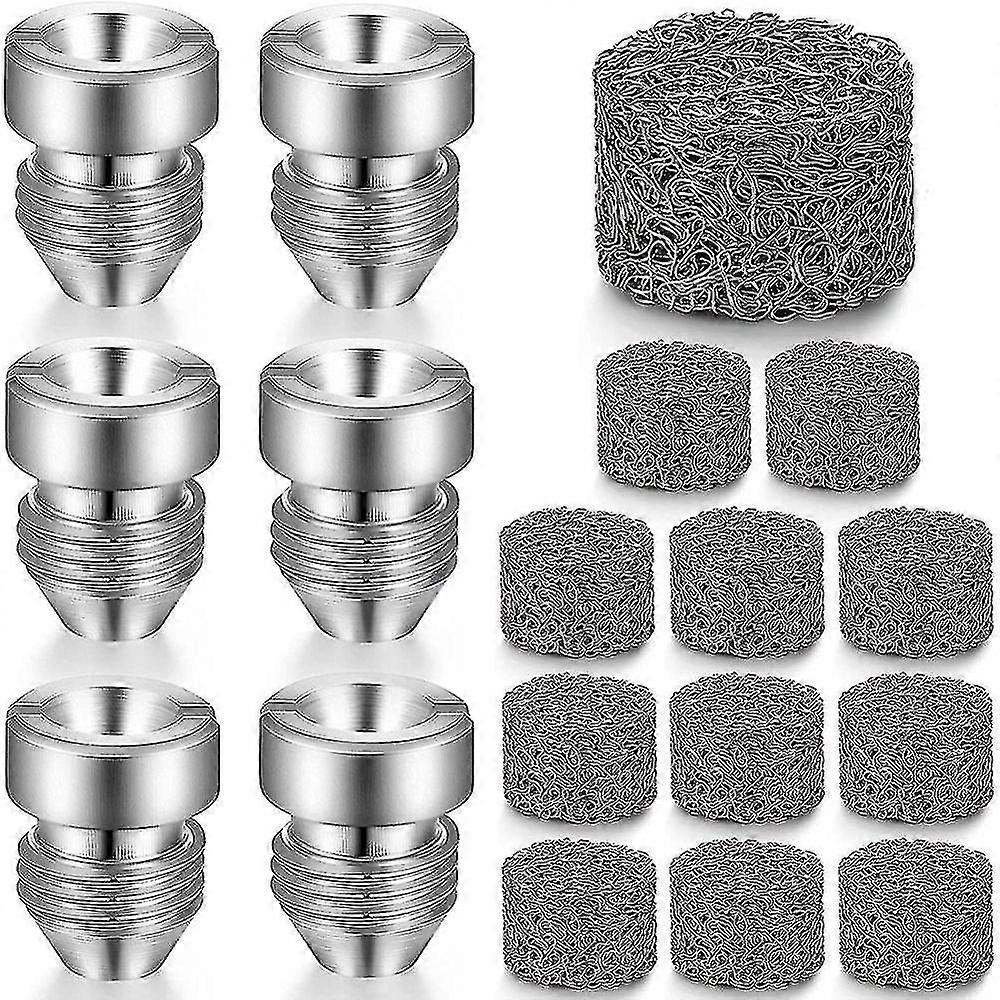 6 Pieces Foam Cannon Orifice Nozzle Tips And 12 Pieces Foam Maker, Universal 1.1 Mm Thread Nozzle A