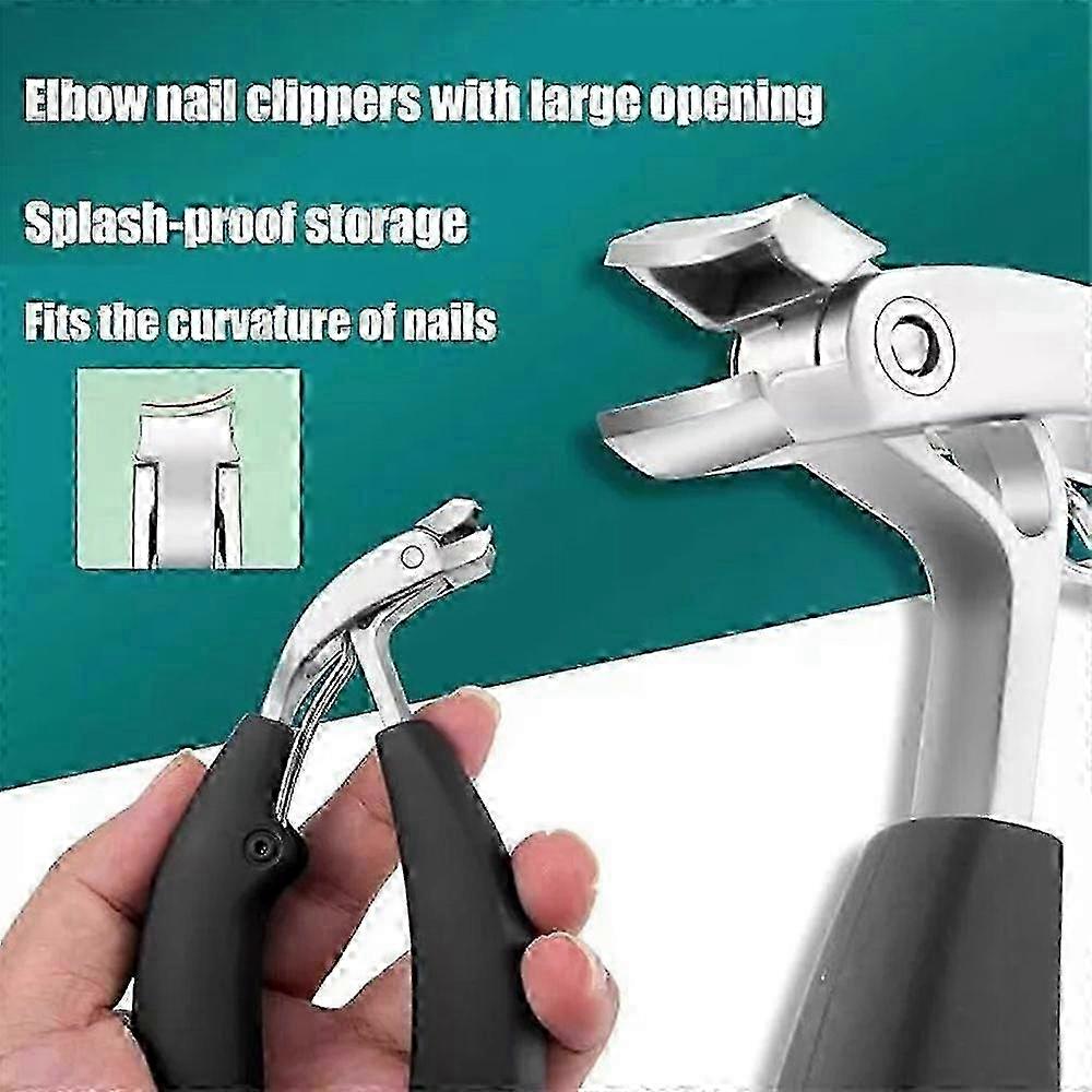 Sherum Clipmaster Pro, cortador de unhas grosso e ergonômico com cabeça angular para idosos