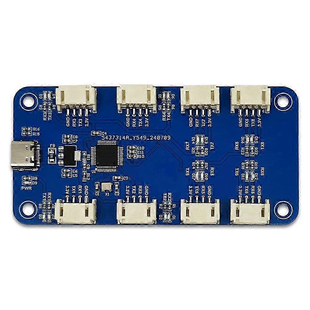 Ch344q Usb Type C To 8-way Ttl Serial Module 8-channel Serial Port Uart Multi-channel Serial Port Expansion Module
