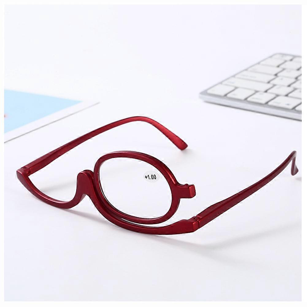 Clear Make Up Glasses Flip Down Magnifying Makeup Reading Glasses Folding Eyeglass Cosmetic Presbyopicr