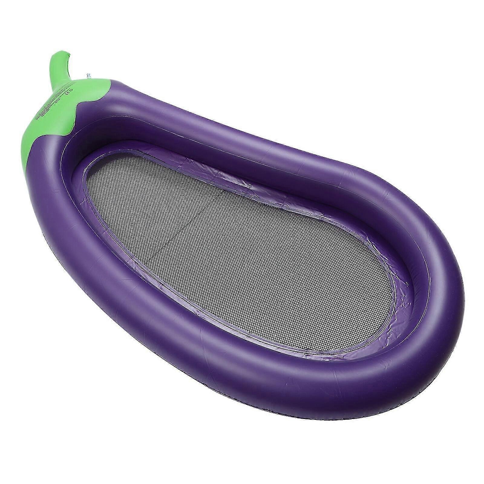 Eggplant Inflatable Pool Mat Inflatable Floats Raft Air Mattresses Water Sofa