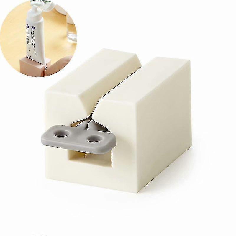 Sjq Toothpaste Dispenser Toothpaste Holder, Toothpaste Squeezer White