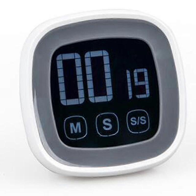 Yaju Large Touch Screen Digital Kitchen Timer Countdown Loud Stopwatch Alarm (black)1pcs