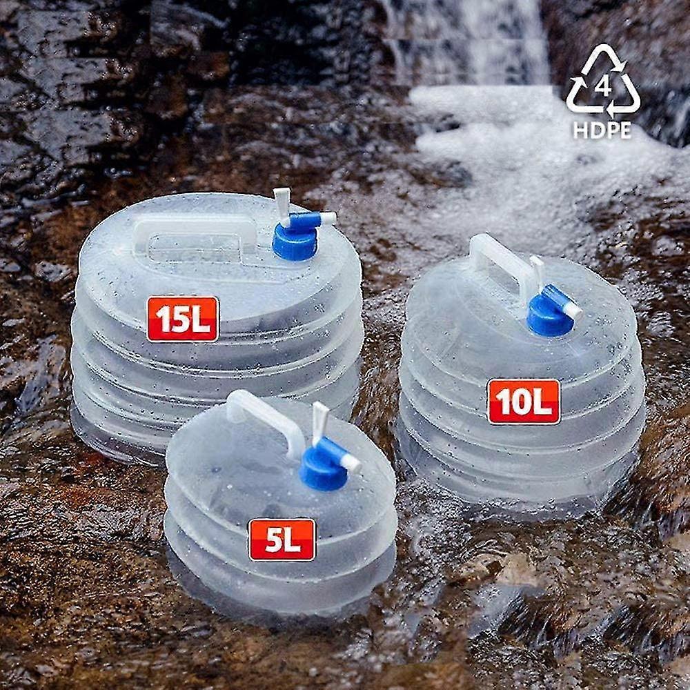 Collapsible Water Container, 5l/10l/15l Portable Collapsible Bpa Free Water Tank, Non-toxi