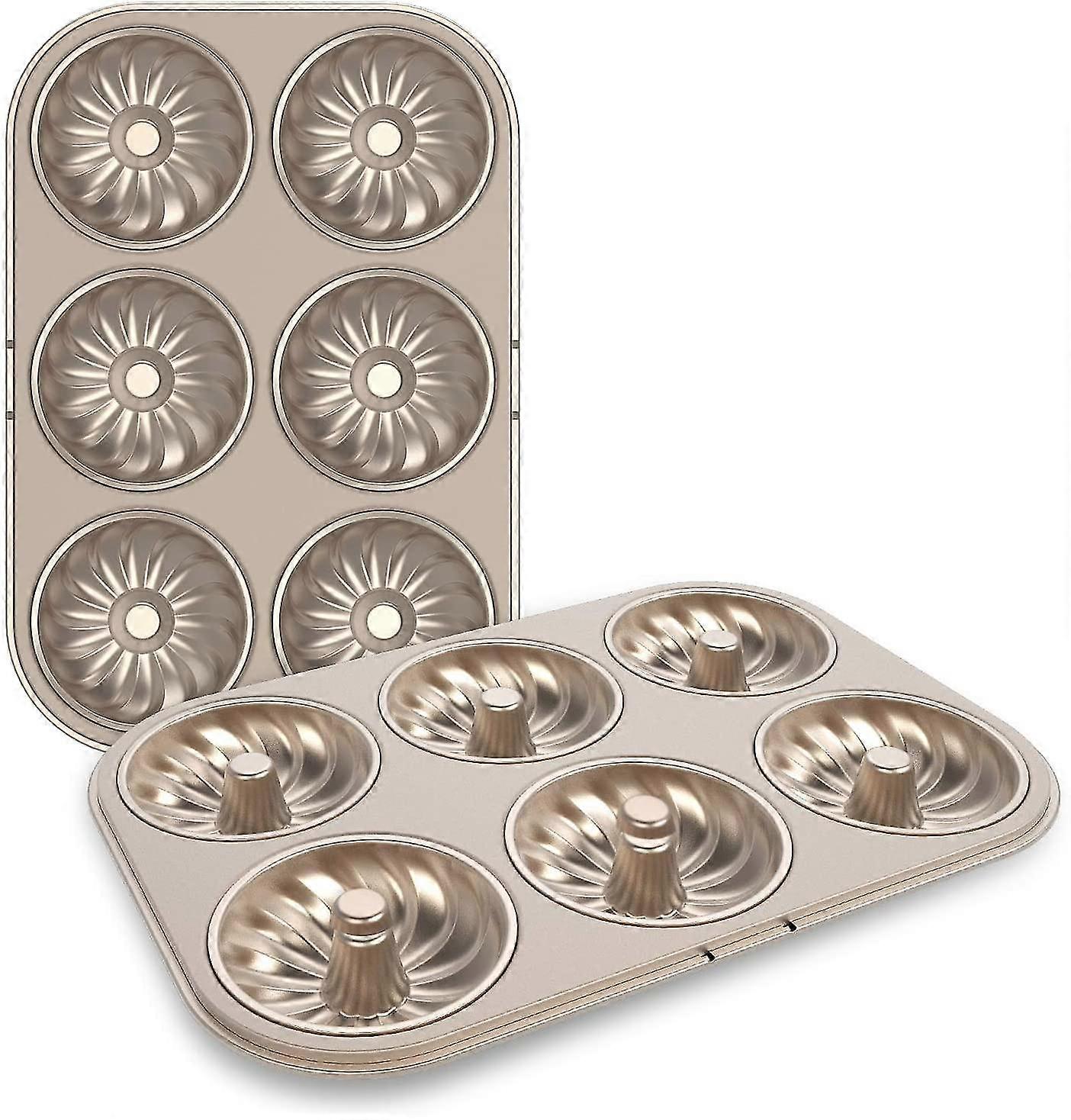 Donut Pan For Baking, Beasea 2 Pack Donut Mold