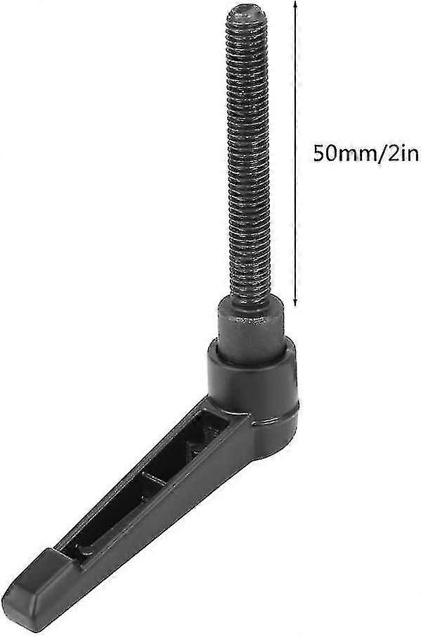 4pcs M8 Clamping Lever Handle 50mm Stainless Steel Male Thread Adjustable Handle Machine Knobs (50mm)