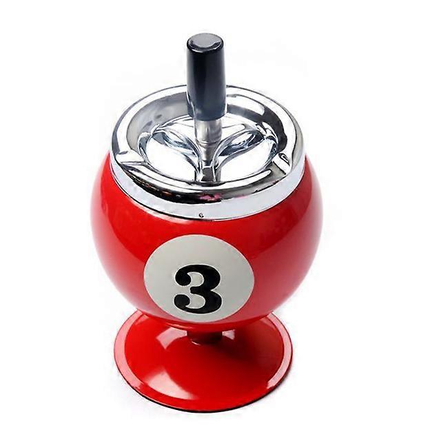 Creative Push Down Ashtray No.8 Billiards Ball Ashtray