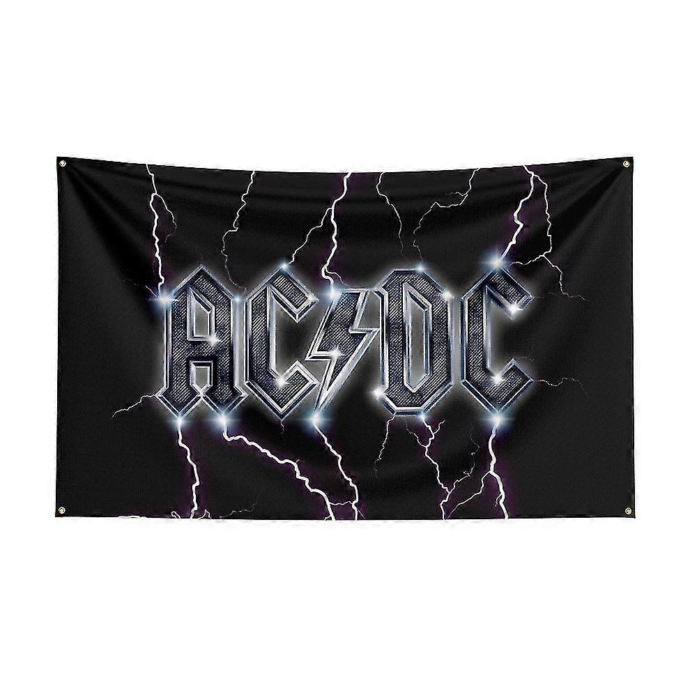 3x5ft Ac/dc Band Flag Polyester Digital Printing Music Memorabilia ...