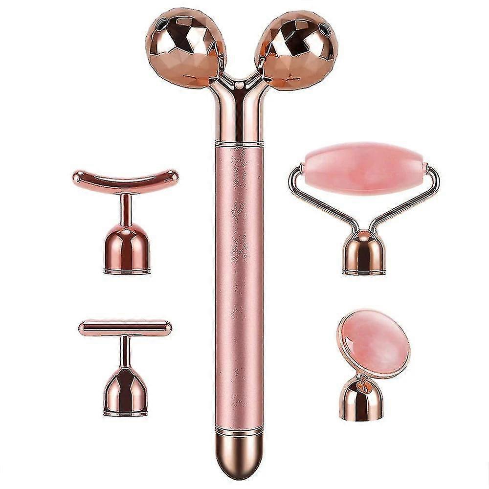 5-In-1 beauty bar viso massaggiatore rullo vibrante elettrico