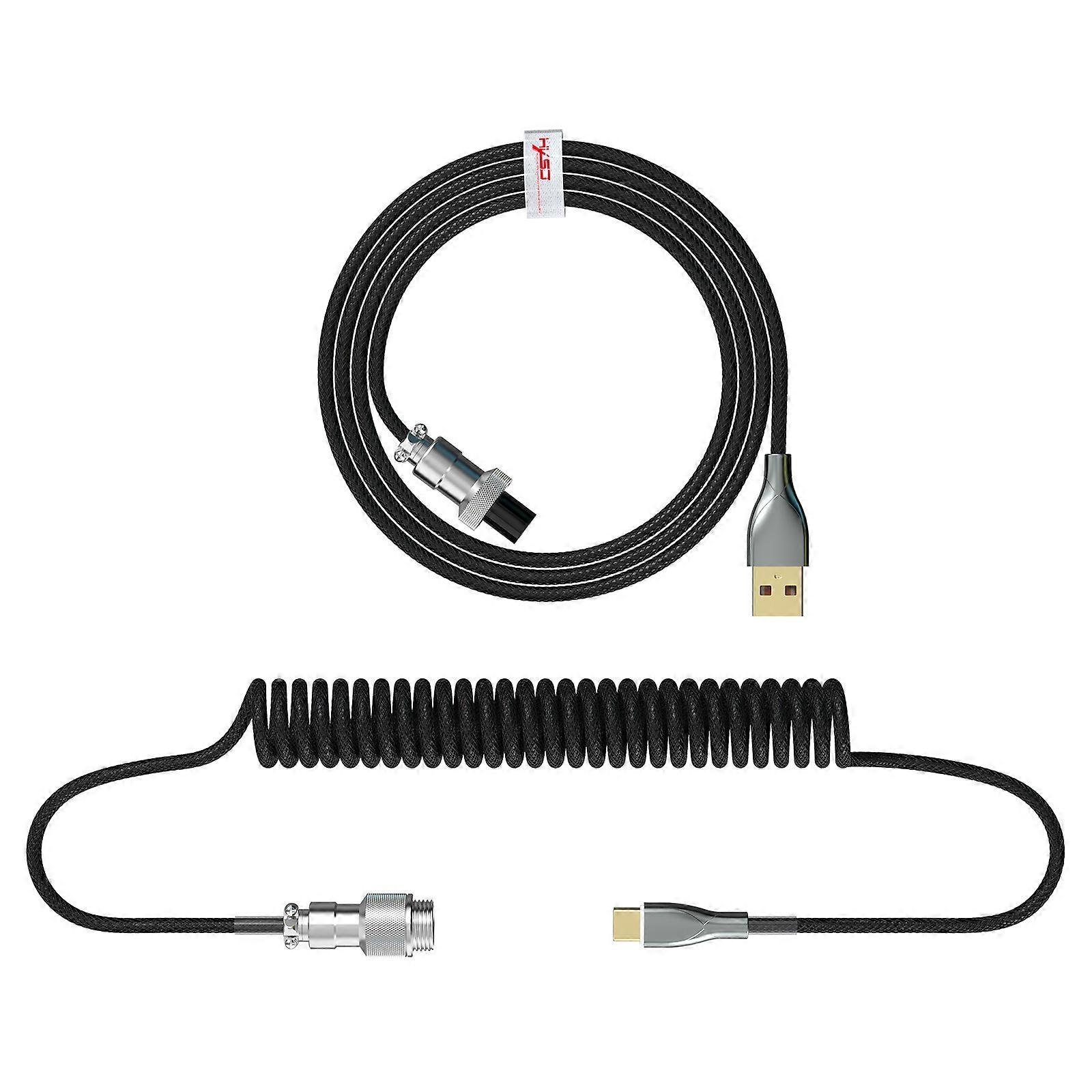 Type C USB Cable Mechanical Keyboard Coiled Cable Mechanical Keyboard Aviator