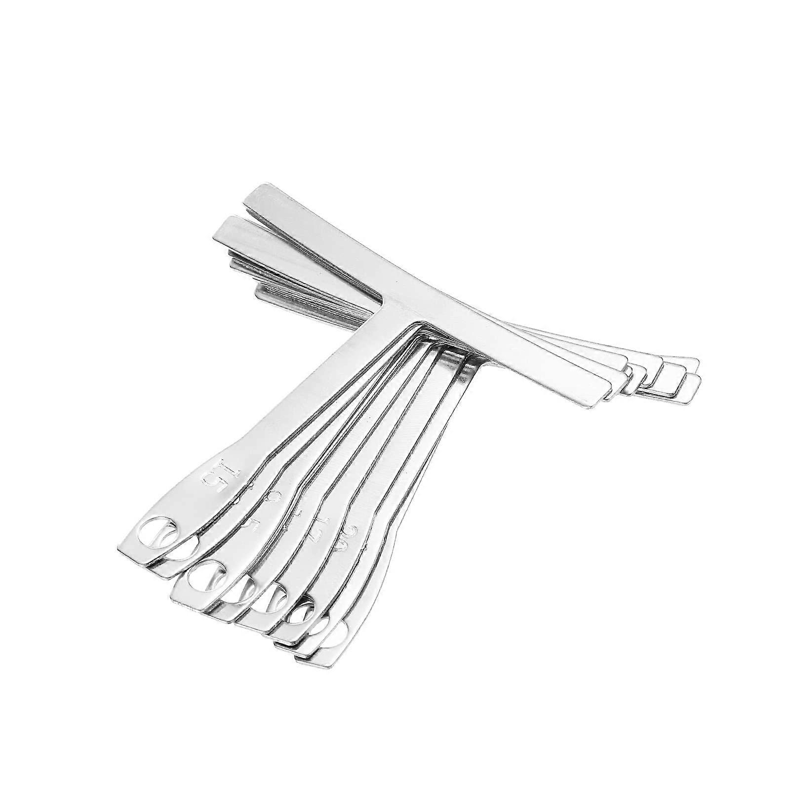 Guitar Radius Gauge Under String Radius Gauge String Repair Tool for Guitar Bass Setup Silver Pack of 9