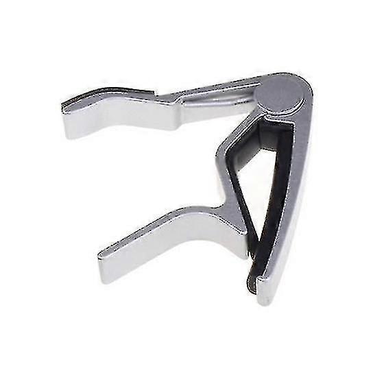 Perfect Folk Acoustic Guitar Trigger Change Capo Silver