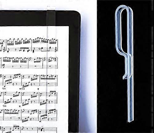 Music Stand Page Holder- Clear Grip 2-pack