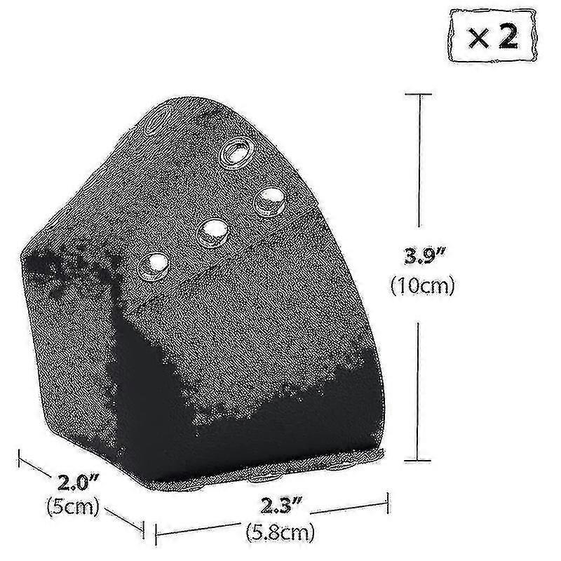 1 Pair Toe Guards For Roller Skates With Removable Toe Stops,black