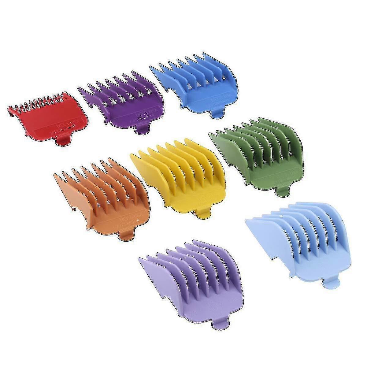 8 Color Professional Hair Trimmer/clipper Guard Combs Guide Combs Coded Cutting Guides/combs #3170-400- 1/8 To 1 -great For Hair Clippers/trimmers Att