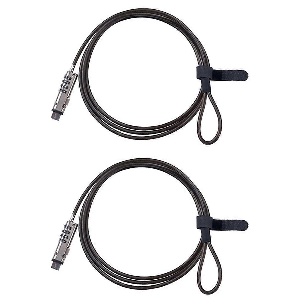 2X 4 Digital Universal Lock USB Laptop Security Cable Lock for Computer