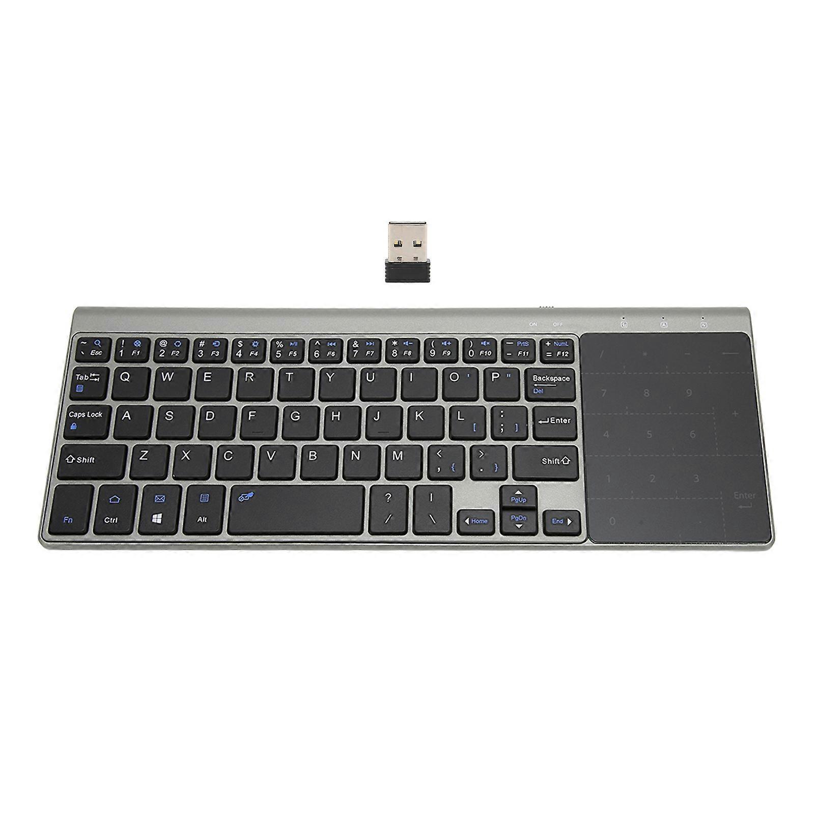 2.4G Wireless Keyboard Touchpad 2 in 1 Tragbare kabellose Tastatur mit empfindlichem Touchpad für IOS für Windows für Android