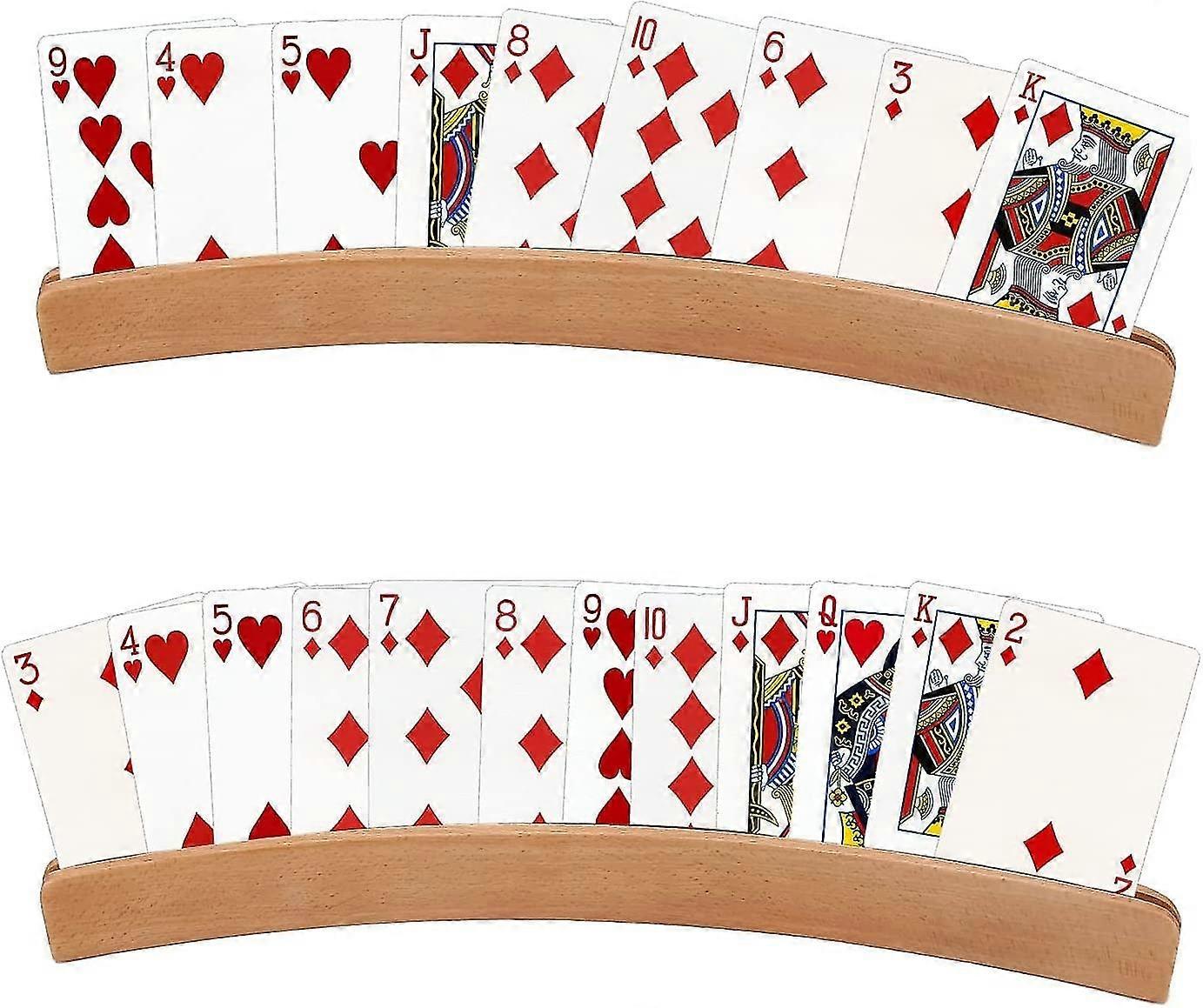 Soporte para tarjeteros, tarjetero de madera de forma curva